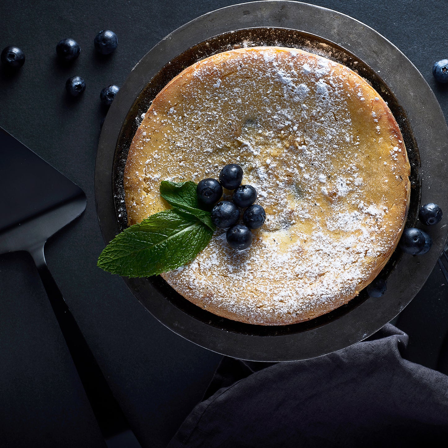 Basque Cheesecake with Apricot Curd