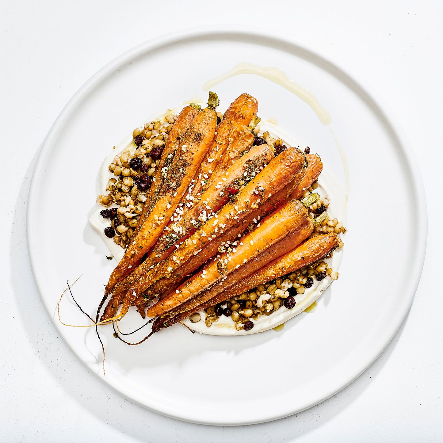 Roasted Carrots, Hung Yoghurt, Dukkah