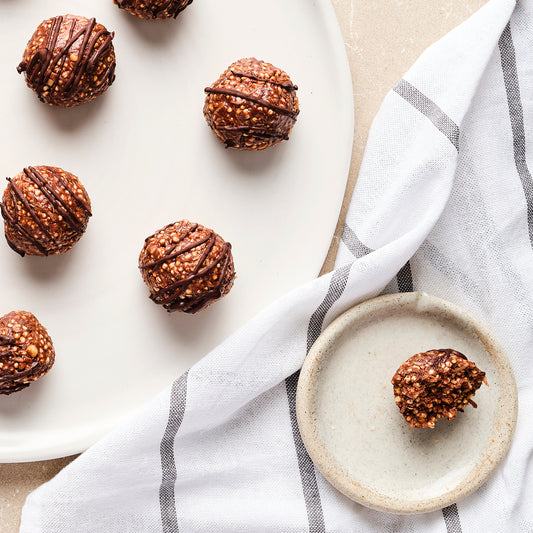 Puffed Quinoa, Chocolate & Peanut Butter Ball (4)