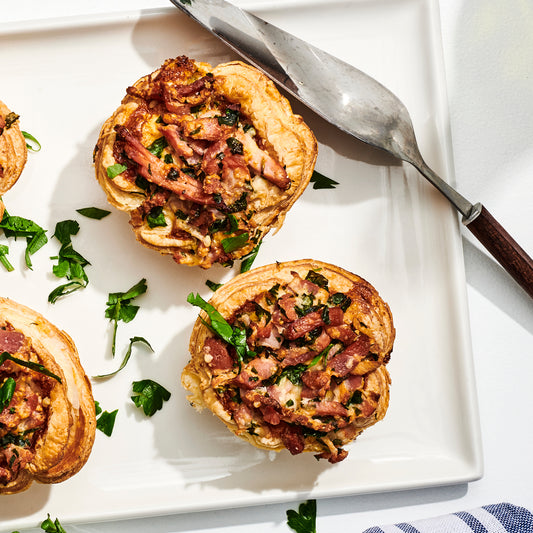 Bacon, Egg & Caramelised Onion Tarts (2)
