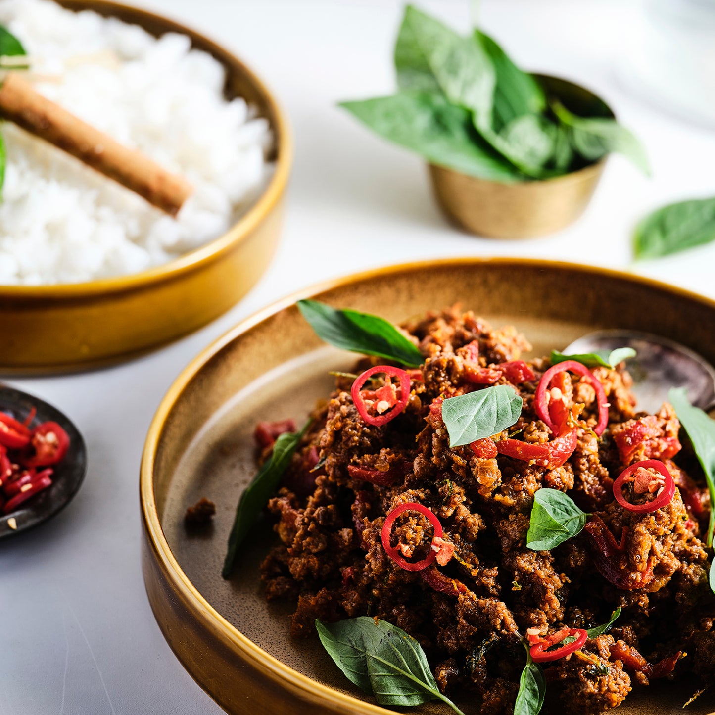 Thai Pork, Chilli & Basil Stir-Fry with Rice - Single Serve