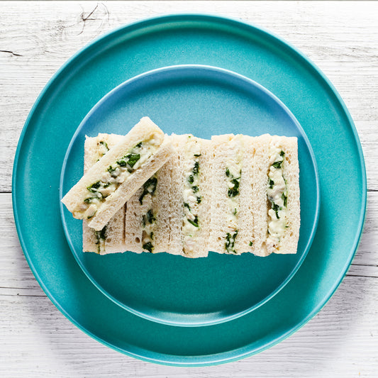 CHICKEN WALDORF FINGER SANDWICHES, APPLE, CELERY, WALNUTS & MAYO  (12)