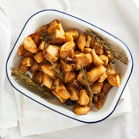 Roast Baby Potatoes, Confit Garlic, Rosemary