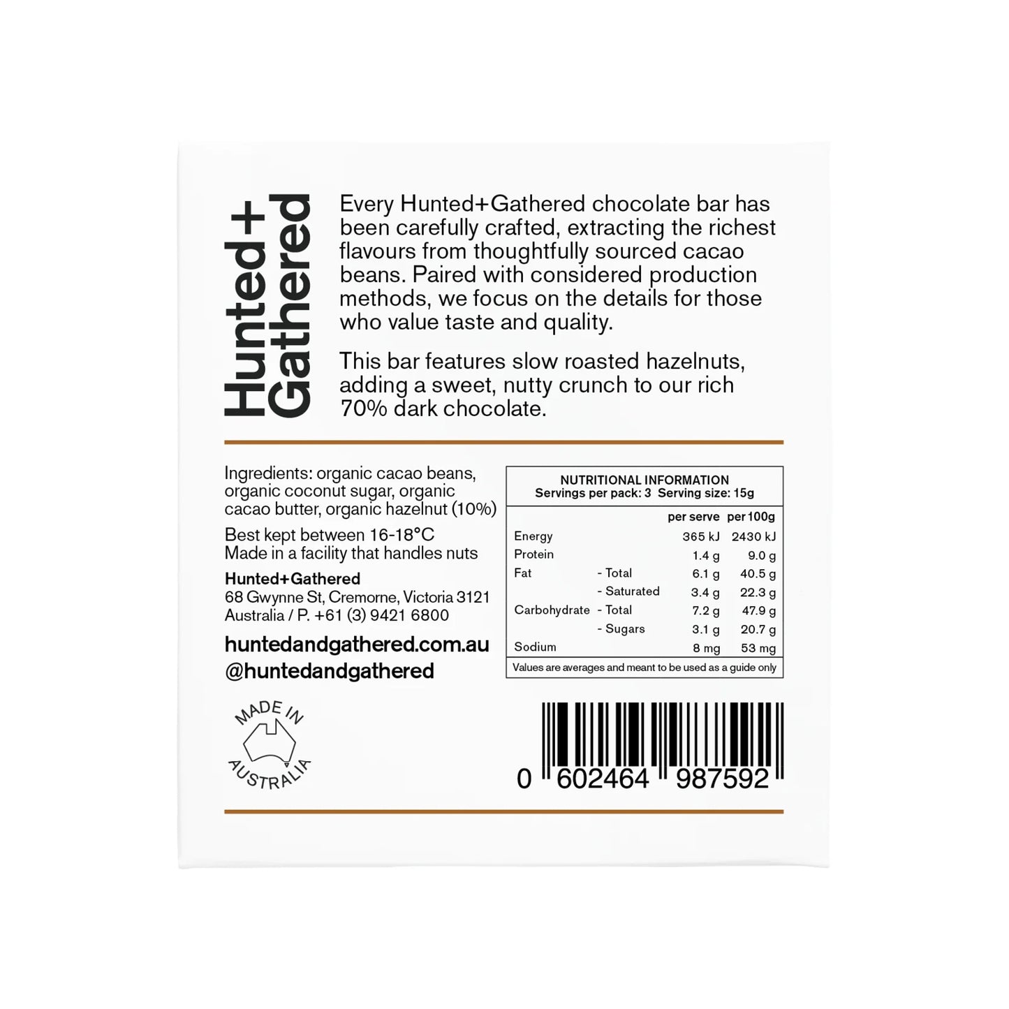 Hunted & Gathered - Hazelnut