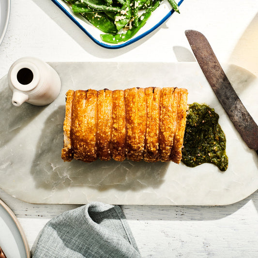 ROASTED PORCHETTA DILL, THYME & GARLIC.