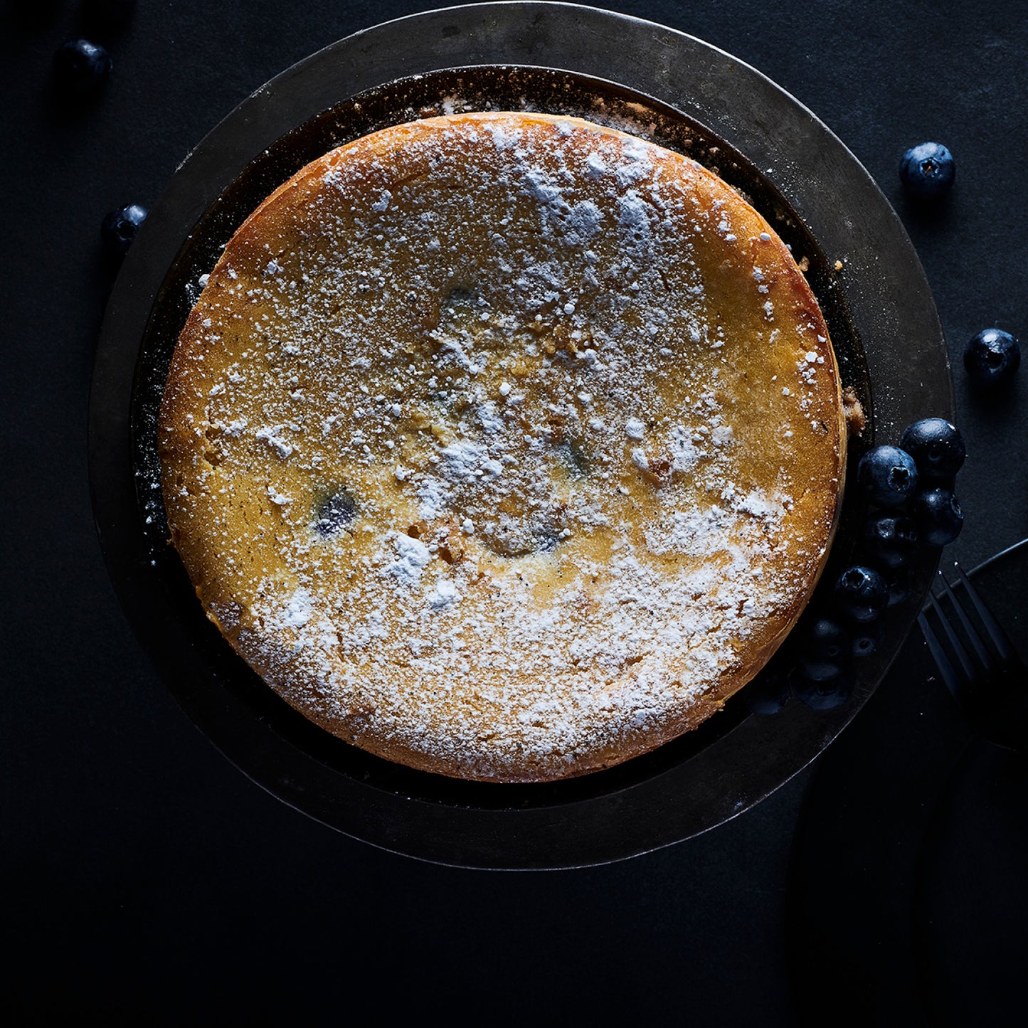 Basque Cheesecake with Lemon Curd