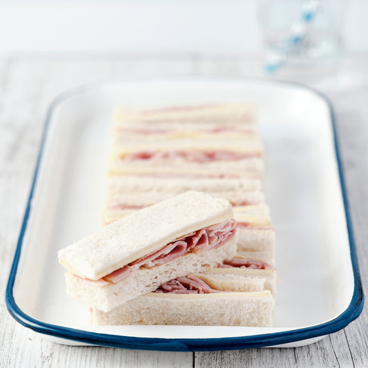 HAM & CHEESE FINGER SANDWICHES (24)