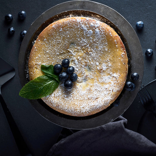 Basque Cheesecake with Lemon Curd