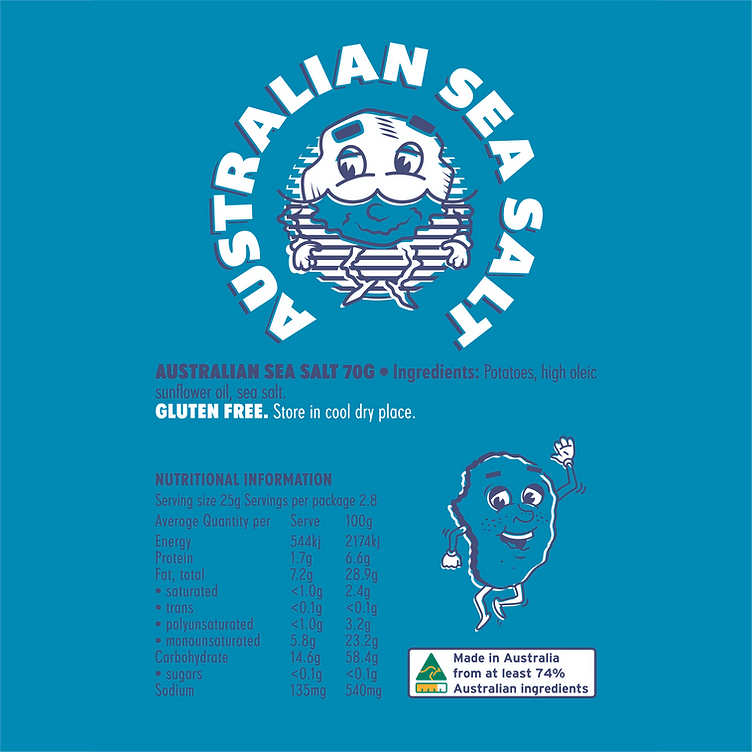 Chappy's Chips Australian Sea Salt