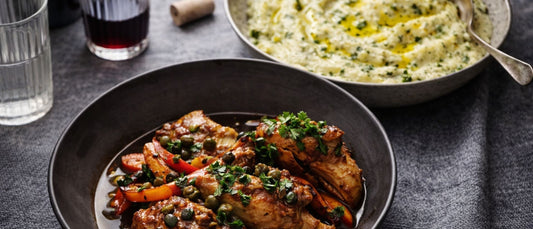 Chicken Trasteverina, Parmesan Polenta