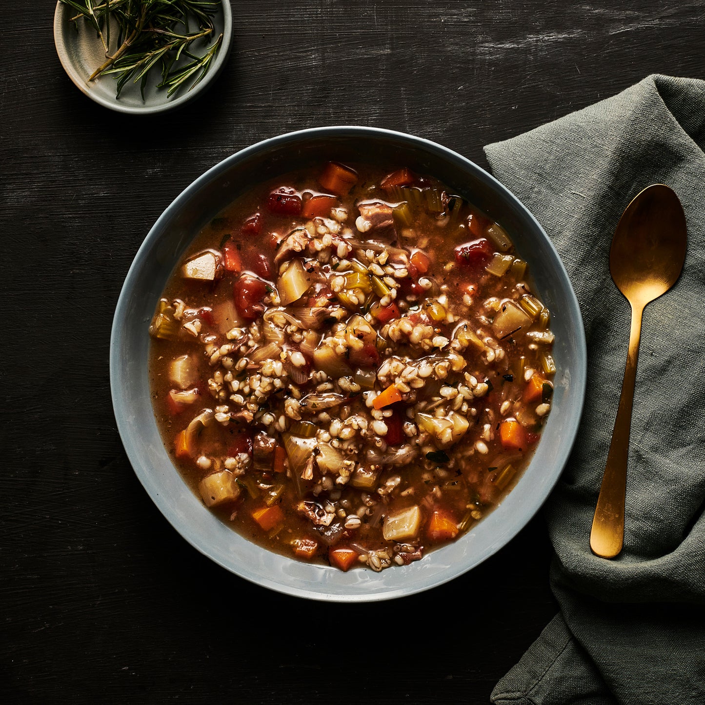 'Mini Me' Lamb Shank & Pearl Barley Soup