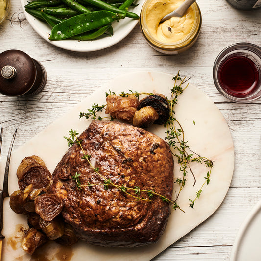 Whole Roasted Beef Rump Cap, Chimichurri