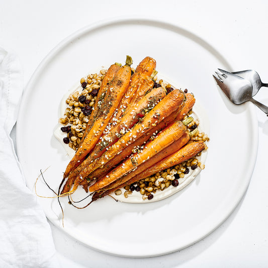 Roasted Carrots, Hung Yoghurt, Dukkah