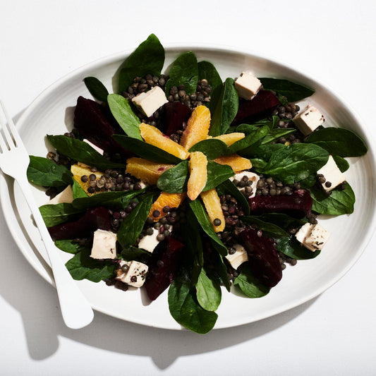 Beetroot, Orange, Feta & Toasted Hazelnut Salad, Sherry Vinaigrette