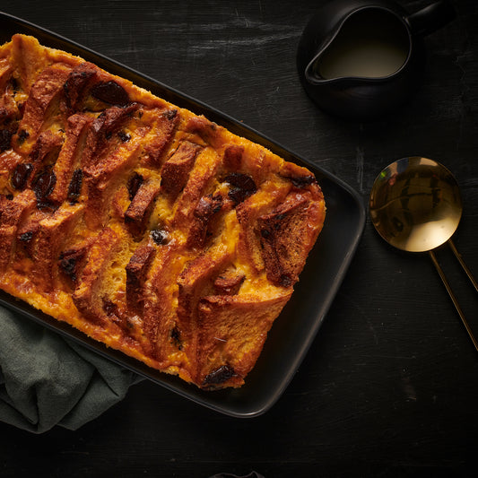 Hot Cross Bun Bread & Butter Pudding