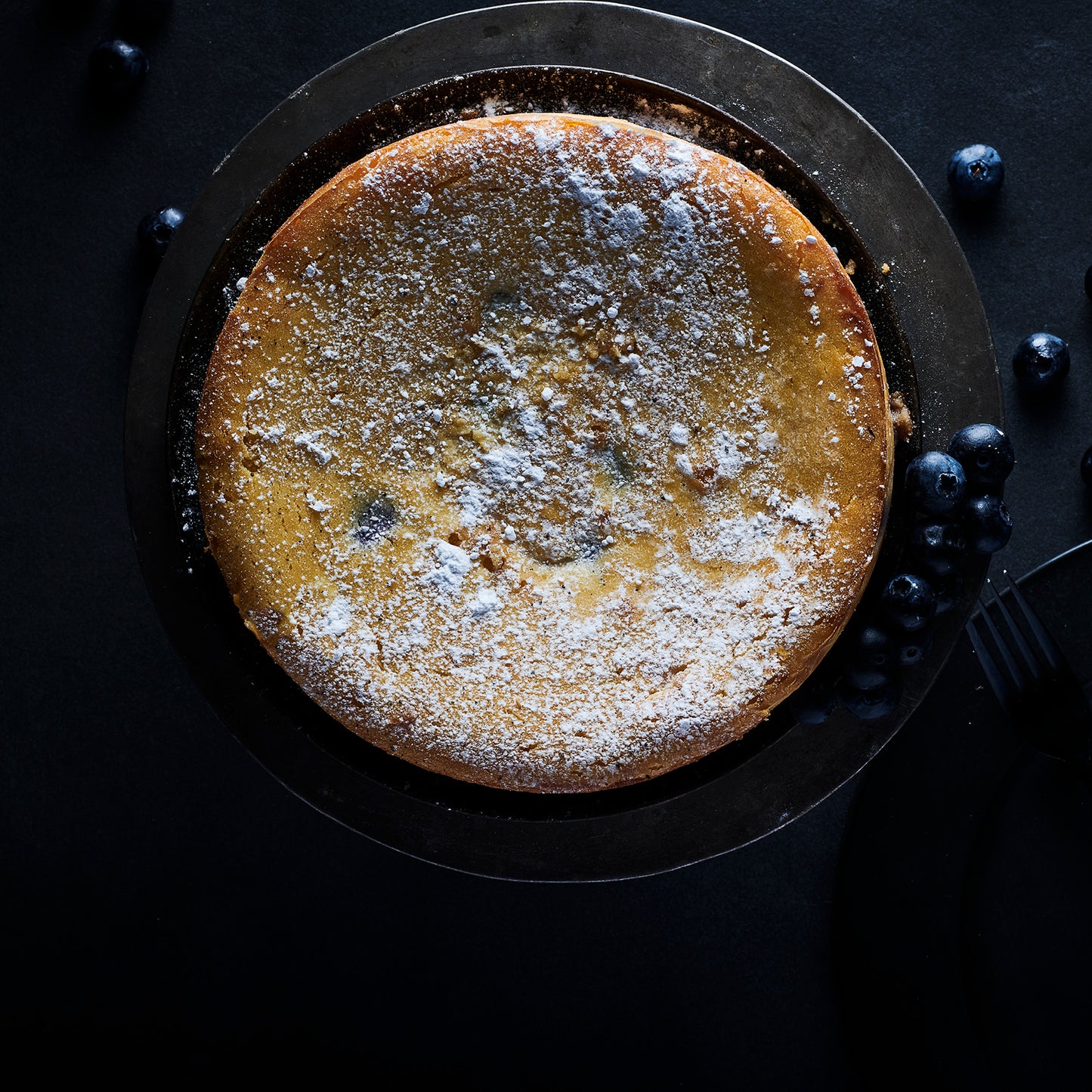 Basque Cheesecake with Passionfruit Curd