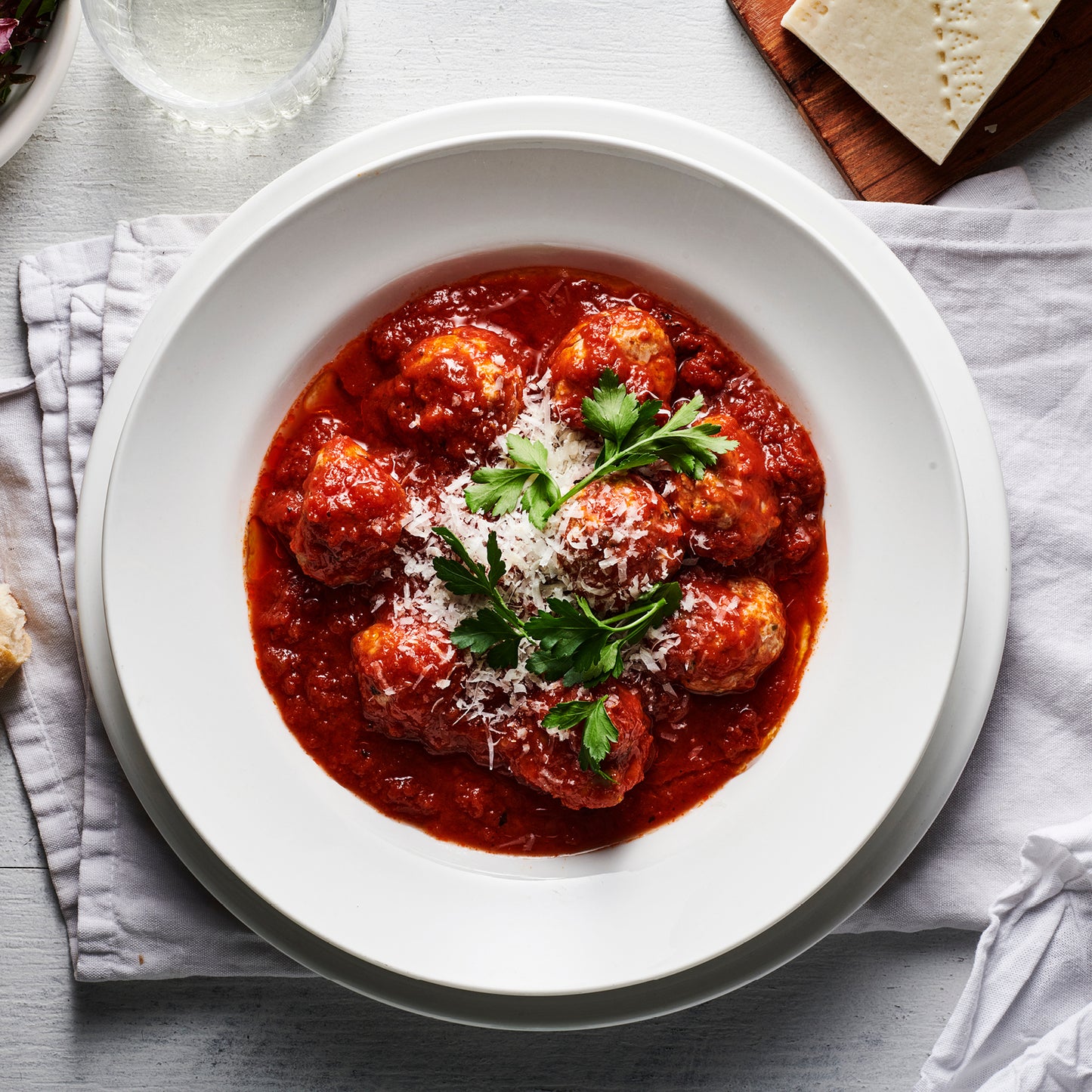 Chicken Polpette with Tomato & Basil Sugo