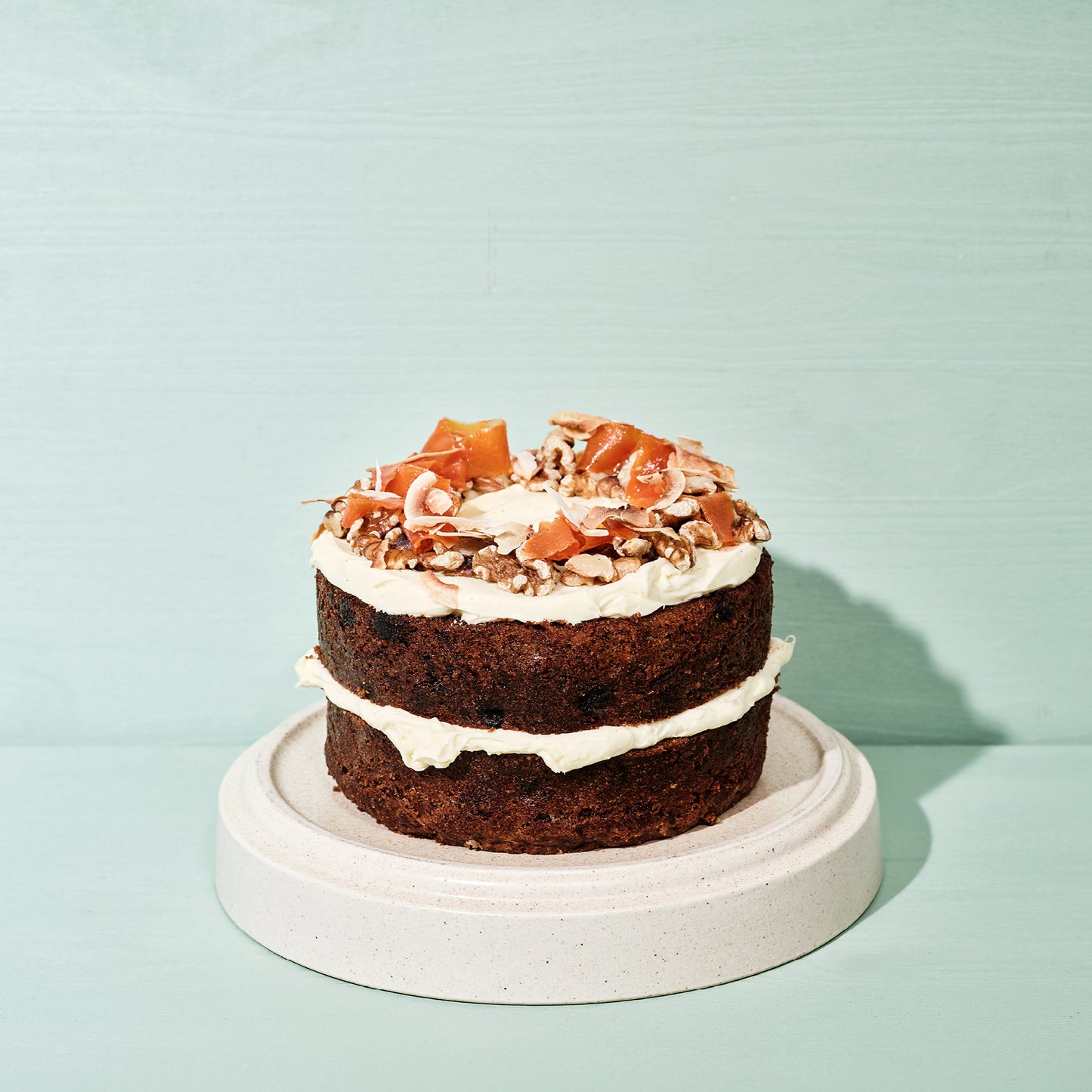 Carrot Cake with Cream Cheese Frosting & Praline (GF)