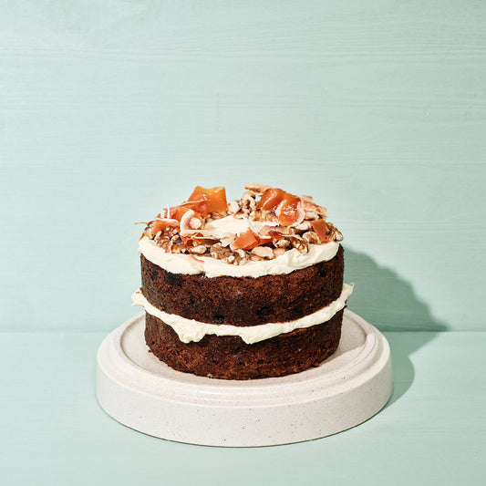 Carrot Cake with Cream Cheese Frosting & Praline (GF)