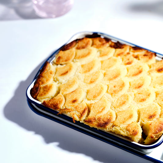 Small Salmon, Rockling & Prawn Pie