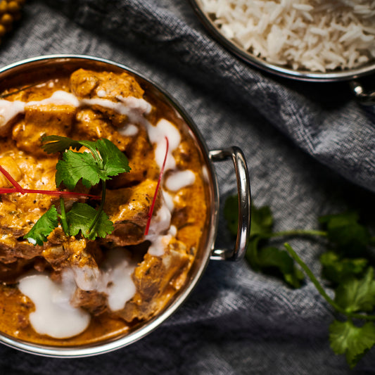 Pork Red Curry, Lychee, Cashew & Green Peppercorn with Rice - Single Serve