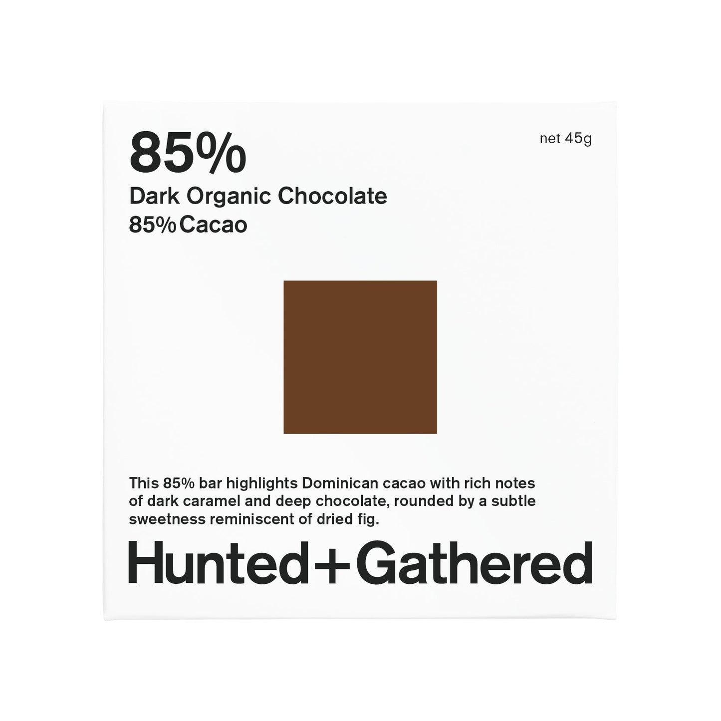 Hunted & Gathered - Dark Organic Chocolate 85% Cacao