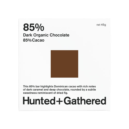 Hunted & Gathered - Dark Organic Chocolate 85% Cacao