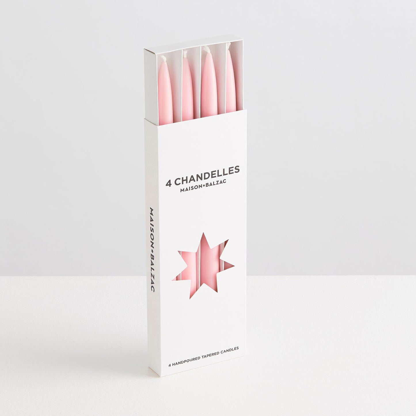 Maison Balzac 4 Chandelles Tapered Candles - Pink
