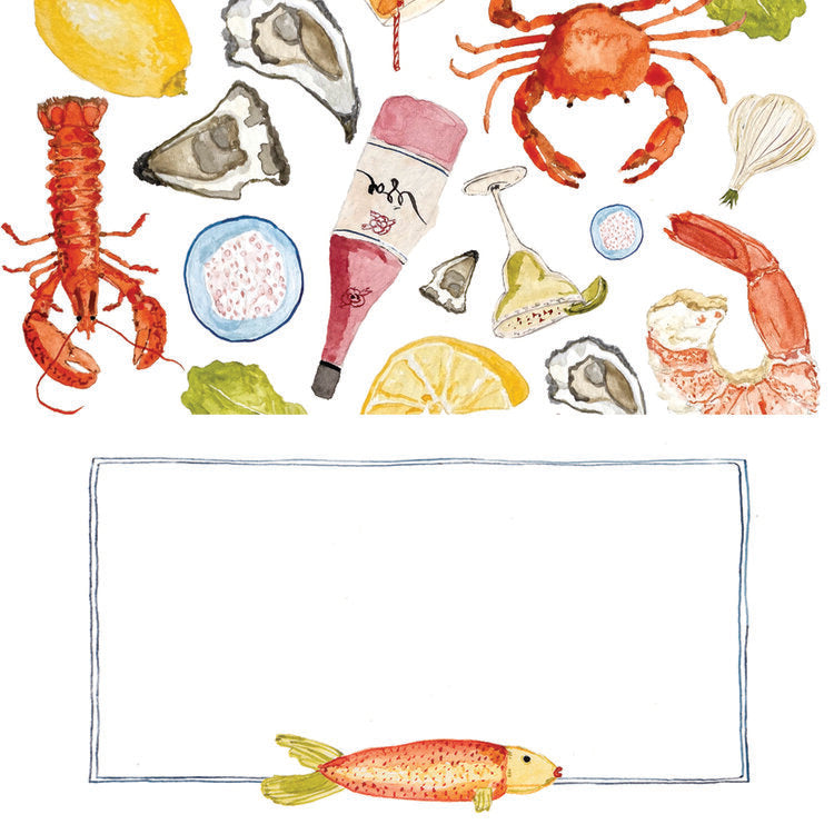 Sarah Smith Watercolour Placecards - Salty Seas