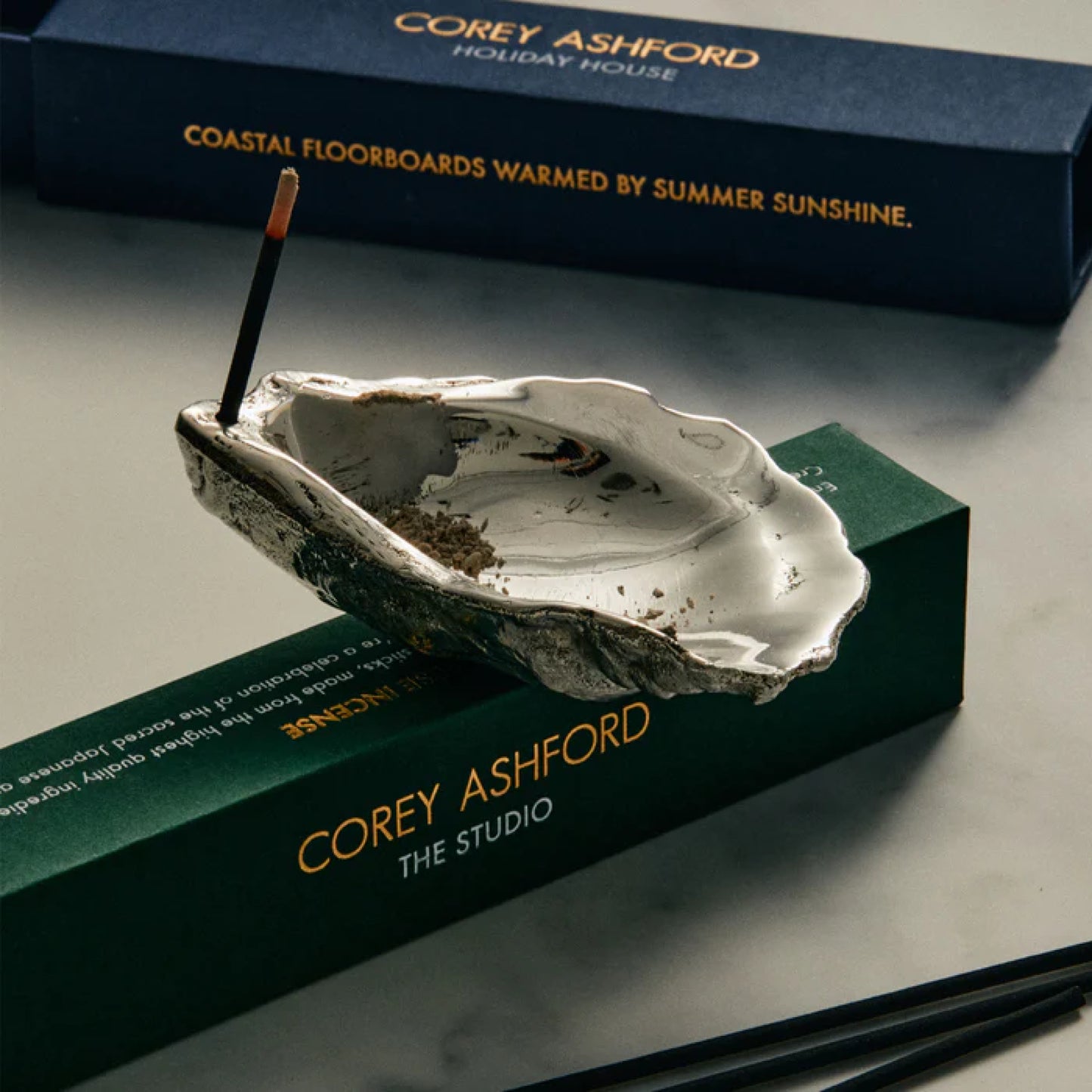 Corey Ashford Oyster Incense Holder - Silver