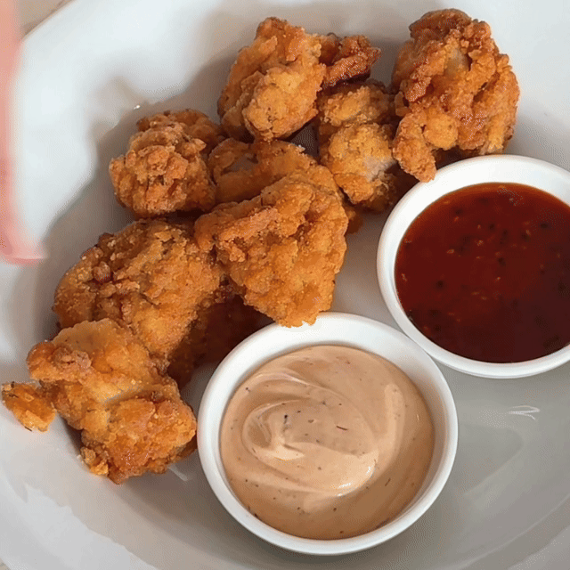 Buttermilk Fried Popcorn Chicken, Chipotle Mayo