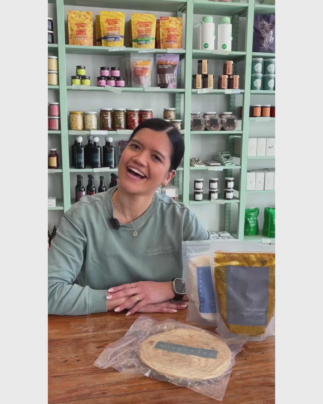 Video of BLAKEAWAY Armadale's assistant manager, Natalie talking through one of her favourite dishes, the Sri Lankan Chicken Curry with a side of Fragrant Rice and Paratha Bread.