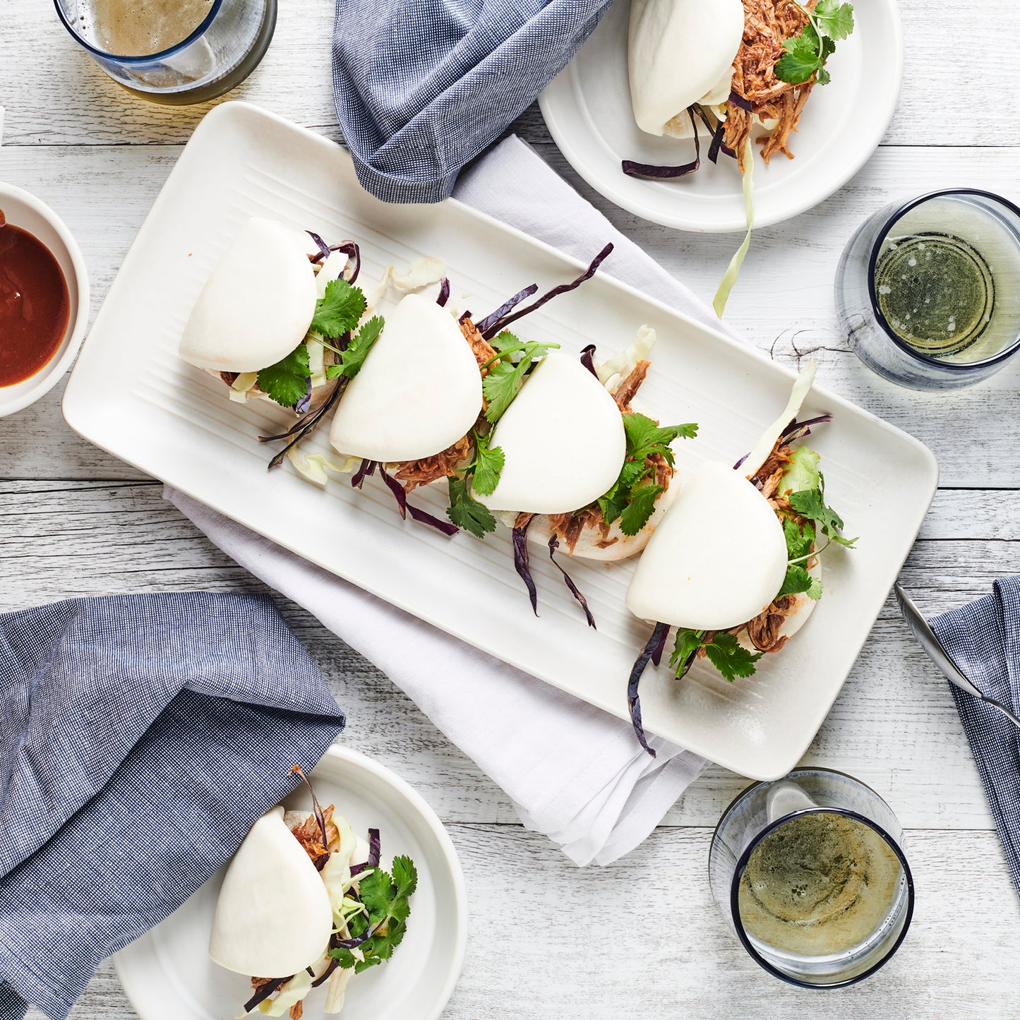 CRISPY PORK BELLY BAO, SSAMJANG MAYO, PICKLED CUCUMBER (30)