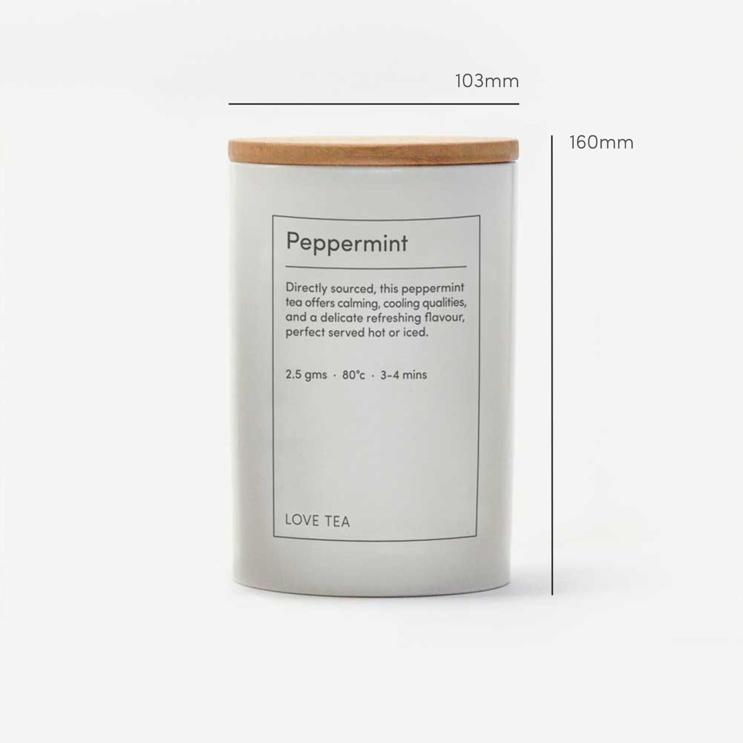 Love Tea Cannister Peppermint